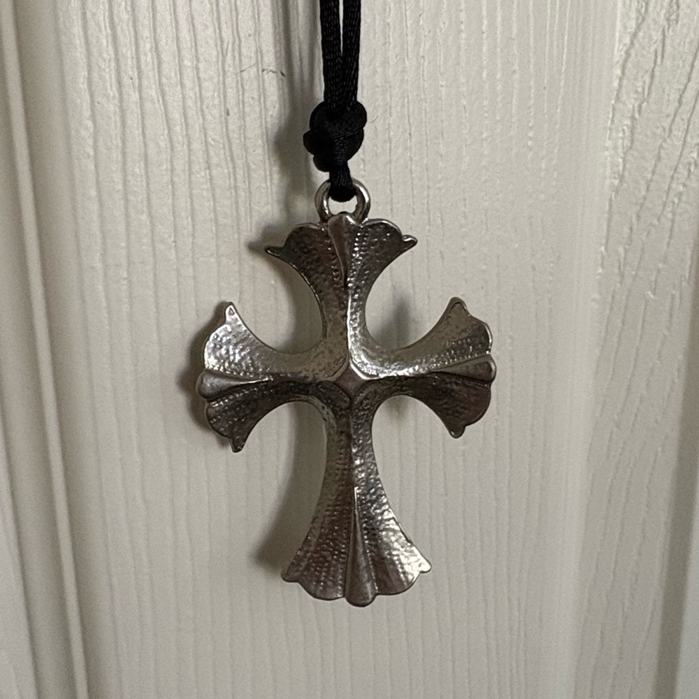 Silver Cross Pendant Necklace